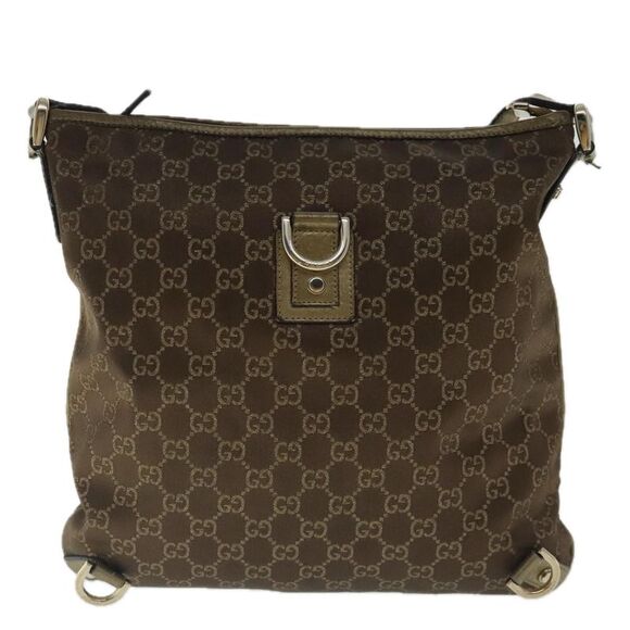 Gucci Handbags - Gucci Abbey Brown Canvas Shoulder Bag (Pre-Owned)
